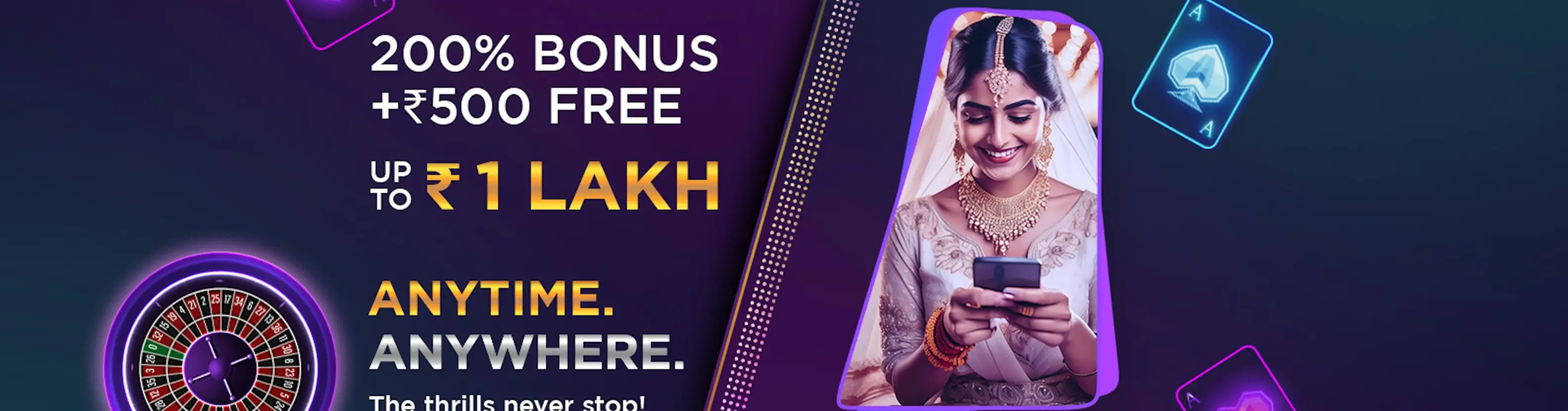 Casinodays — Anytime Anywhere Bonus